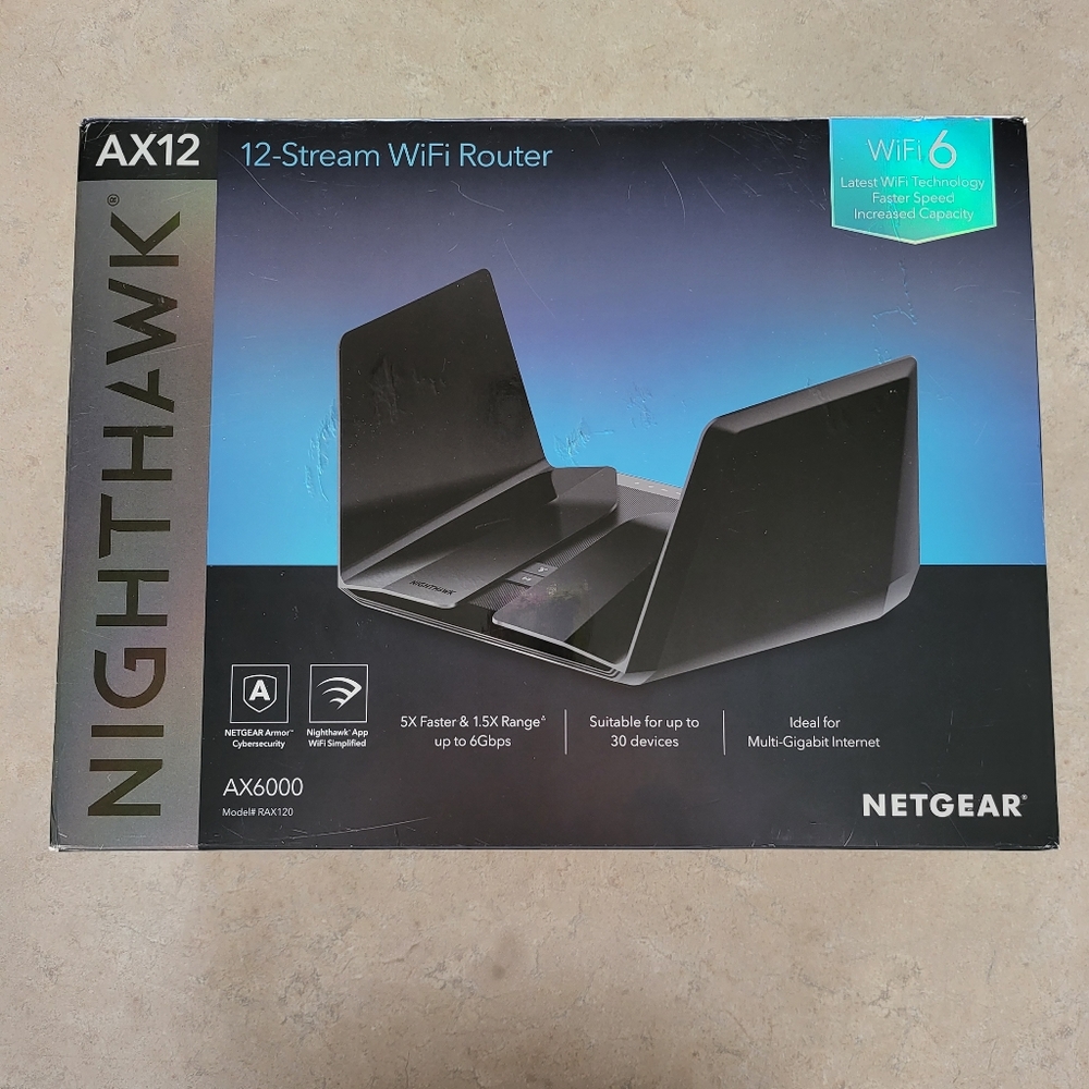 NETGEAR Nighthawk AX6000 Wi-Fi 6 Router - Picture 4 of 10